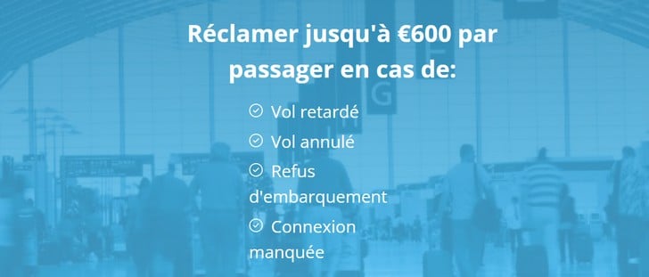 Jusqu’à 600€ de compensation pour votre vol retardé ou annulé